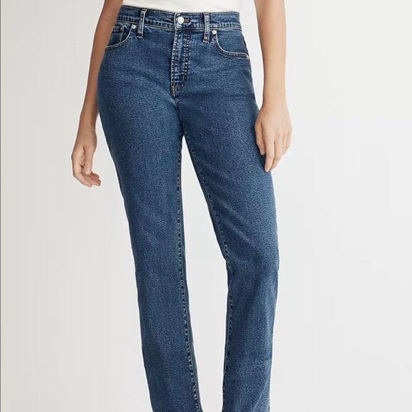 NWT: The Perfect Vintage Straight Jean in Bright Indigo Wash: Instacozy Edition - Picture 2 of 3